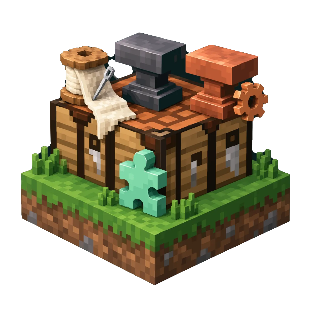 Three paths from one Minecraft server to three different sets of mods