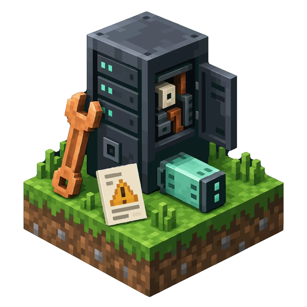 Console output of a Minecraft server with one error line highlighted