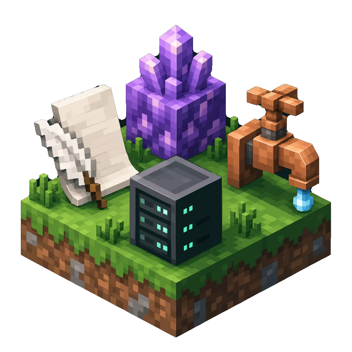 Family tree of Minecraft server software with Spigot, Paper and Purpur